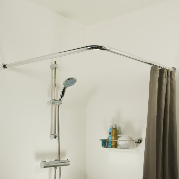 Sealskin Seallux 90cm LShaped Fixed Shower Curtain Rail & Reviews